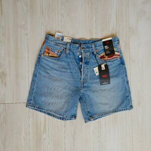 Levi's 501® Original Fit High Rise Mid-thigh Lightweight Women's Shorts Size 29
